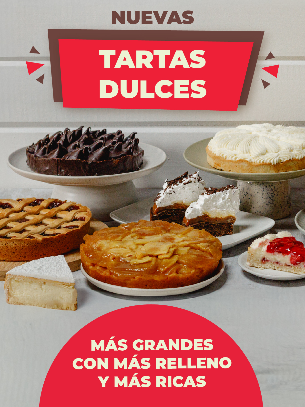 Nuevas tartas dulces