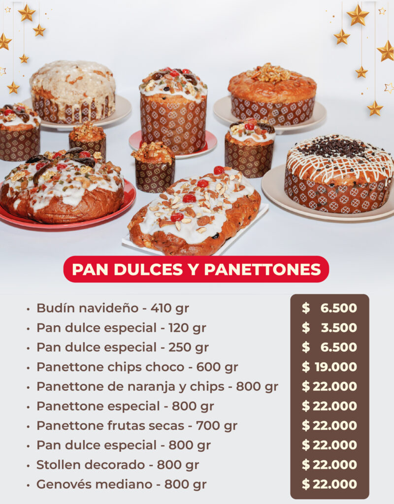 Pan dulces y panettones