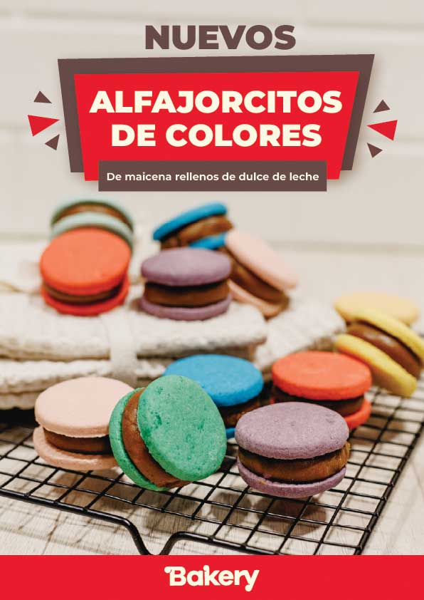 Alfajorcitos de maicena de colores