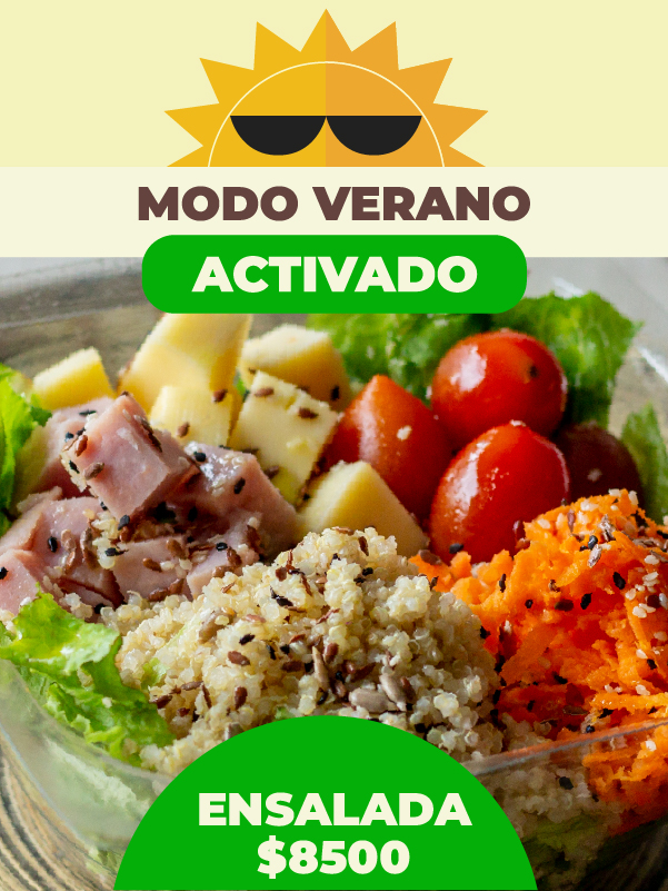 Modo verano activado. Ensalada $8500