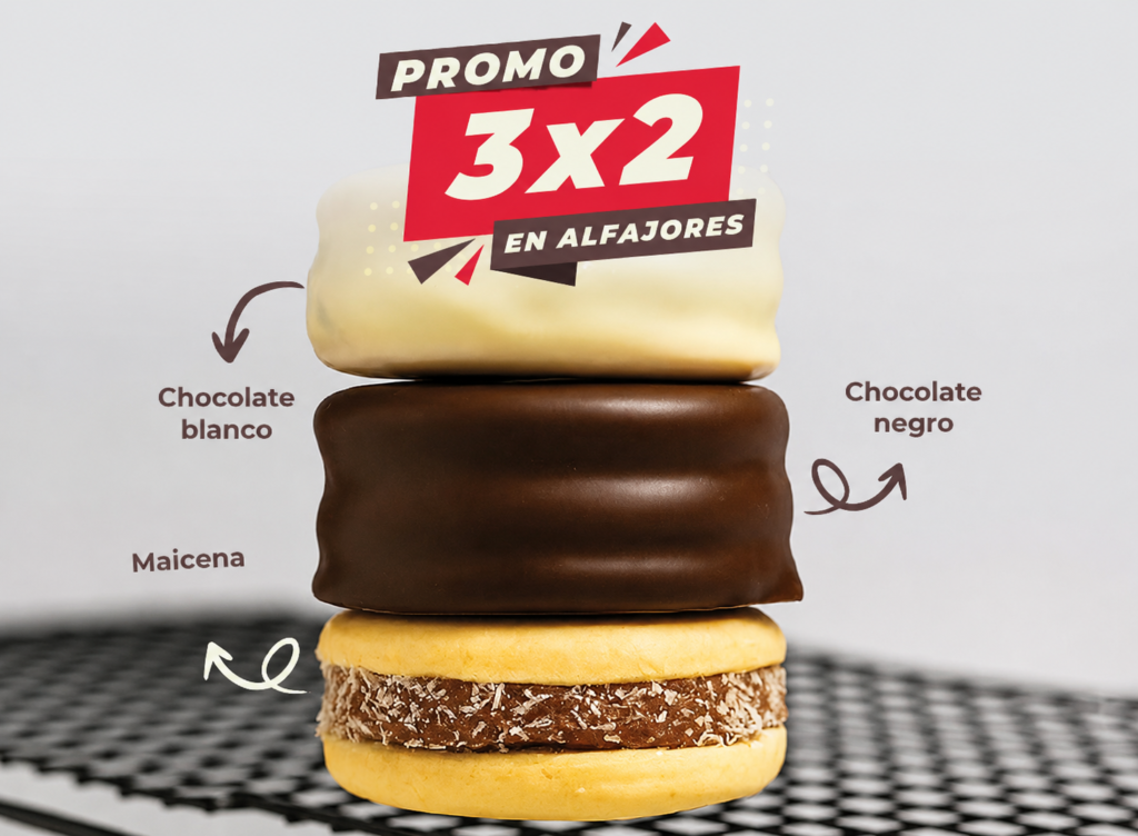 Promo 3x2 en alfajores